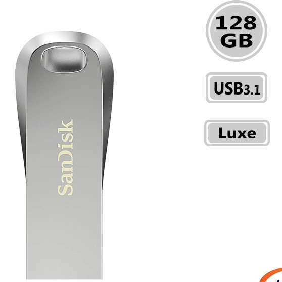 فلش مموری سن دیسک مدل cz74 Ultra Luxe ظرفیت 128 گیگابایت